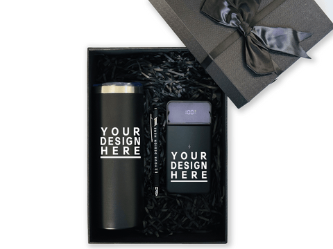 Minimalist Premium Customizable Gift Set – Includes Tumbler, Power Bank & Pen CB-15