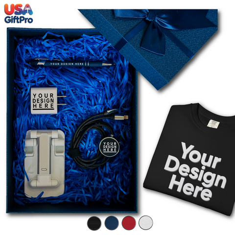 custom corporate logo gift box CB-32 high-end executive gift packaging design