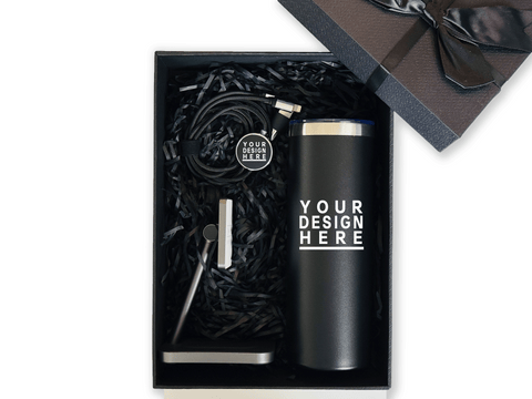 Modern Essentials Customizable Gift Set – Includes Tumbler, Charging Cable & MagSafe Charger CB-13