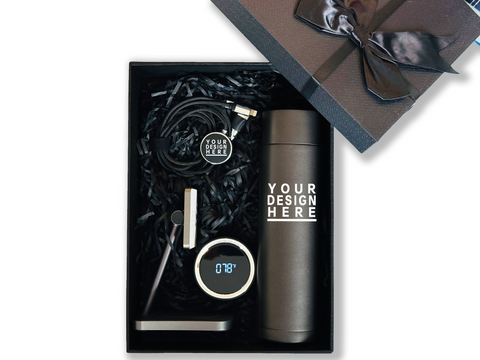Exclusive Customizable Gift Set – Includes Smart Thermos, Charging Cable, Pen & 15W Wireless Dock CB-37