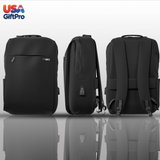 Premium Tech Customizable Backpack Gift Set – Includes Backpack, 18oz Tumbler & 3-in-1 Charging Cable BX-3
