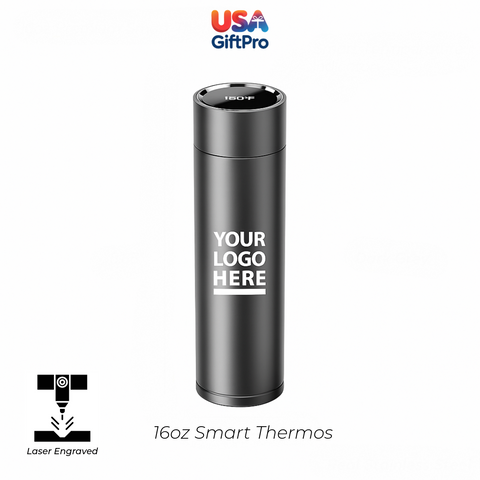 Corporate Customizable Gift Box – Includes 16oz Smart Thermos & 3-in-1 Charging Cable GB-5