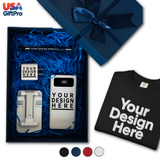 custom corporate logo gift box CB-25 corporate holiday promotional gift set