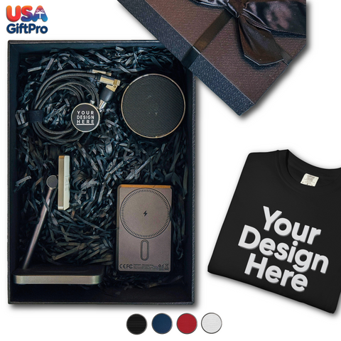 custom corporate logo gift box CB-23 luxury corporate holiday gift box