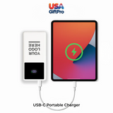 customizable 10000mAh power bank gift with built-in cables and fast charging