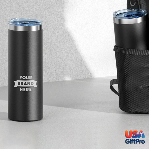 Corporate Customizable Gift Box – Includes 16oz Regular Thermos, Titanium Metal Wireless Speaker & 3-in-1 Charging Cable GB-4