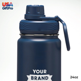 Premium Customizable 24oz Double Wall Thermos – Leak-Proof Stainless Steel